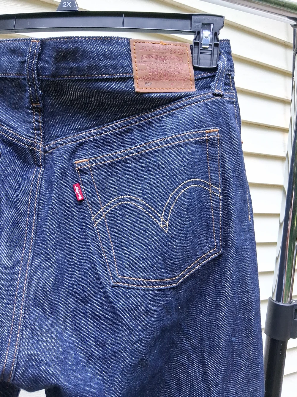Levi's Men's 501 Original Fit Straight Leg Button Fly Dark Wash Jeans 29x32